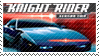 stamp of kitt that reads 'knight rider'